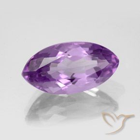 Améthyste Pourpre violacé moyen naturelle Marquise, 5.31 ct, VS