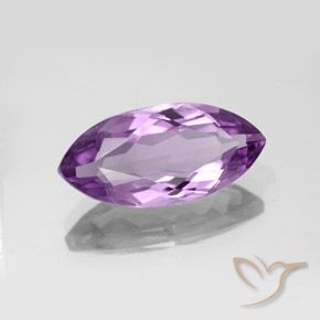 Améthyste Pourpre violacé moyen naturelle Marquise, 3.94 ct, VS