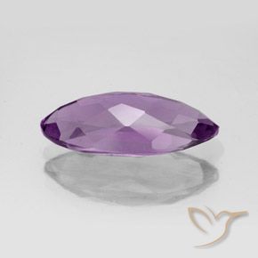 Améthyste Pourpre violacé moyen naturelle Marquise, 3.94 ct, VS