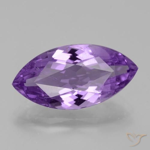 5.15ct Naturel Violet moyen Améthyste, Marquise, VS-SI