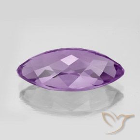 Améthyste Pourpre violacé moyen naturelle Marquise, 7.16 ct, VVS-VS