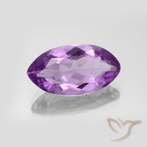 Améthyste Pourpre violacé moyen naturelle Marquise, 5.72 ct, VS-SI