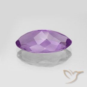 Améthyste Pourpre violacé moyen naturelle Marquise, 5.72 ct, VS-SI