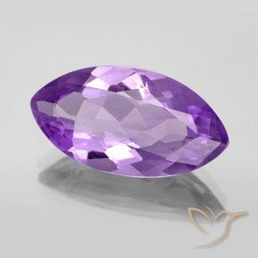 Améthyste Violet vif naturelle Marquise, 6.40 ct, VS
