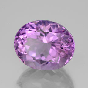 Améthyste violet naturelle coupe ovale, 5,84 ct, VS