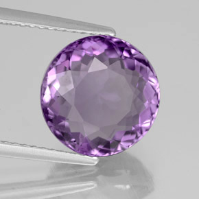Améthyste Violet naturelle Coupe roude, 5.13 ct, VS