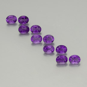 Achetez naturel 3.52ct Violet intense Améthyste gems, Coupe ovale, En provenance Brésil chez GemSelect. En stock, livraison internationale!