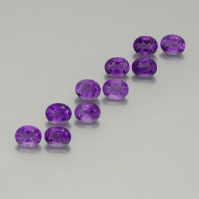 Achetez naturel 3.52ct Violet intense Améthyste gems, Coupe ovale, En provenance Brésil chez GemSelect. En stock, livraison internationale!