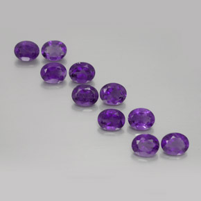 Achetez naturel 3,64ct violet moyen-foncé améthyste gems, coupe ovale, en provenance brésil chez gemselect. en stock, livraison internationale!