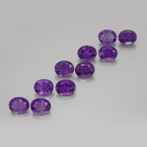 Achetez naturel 3,64ct violet moyen-foncé améthyste gems, coupe ovale, en provenance brésil chez gemselect. en stock, livraison internationale!