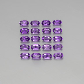 Achetez naturel 4,34ct violet vif améthyste gems, coupe ovale, en provenance brésil chez gemselect. en stock, livraison internationale!