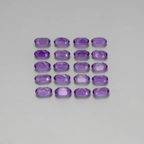 Achetez naturel 4,34ct violet vif améthyste gems, coupe ovale, en provenance brésil chez gemselect. en stock, livraison internationale!