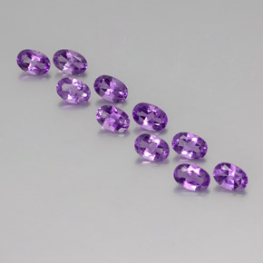 Achetez naturel ct Violet Améthyste gems, Coupe ovale, En provenance Brésil chez GemSelect. En stock, livraison internationale!