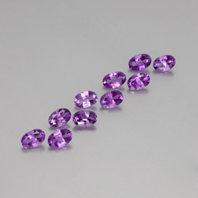 Achetez naturel 4,06ct pourpre violacé profond améthyste gems, coupe ovale, en provenance brésil chez gemselect. en stock, livraison internationale!