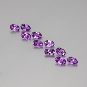 Achetez naturel 4,06ct pourpre violacé profond améthyste gems, coupe ovale, en provenance brésil chez gemselect. en stock, livraison internationale!