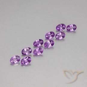 4.00ctw Naturel Violet violacé Améthyste, ovale, VS