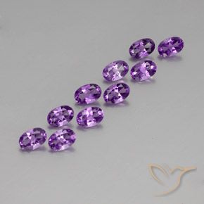 Shop natural 4.01ct Pourpre violacé moyen Améthyste gems, ovale, from Brésil at GemSelect. In stock, global shipping!