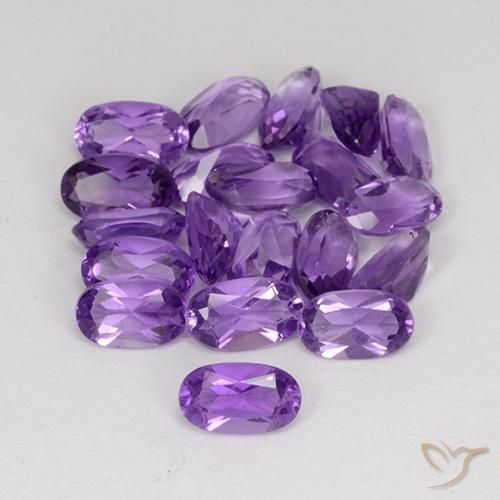 4.25ctw Naturel Violet moyen Améthyste, ovale, VS