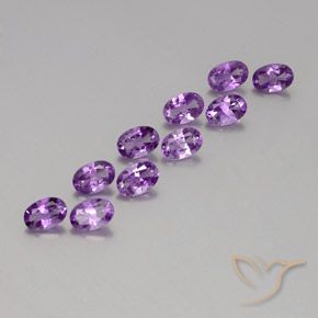 Shop natural 3.99ct Pourpre violacé moyen Améthyste gems, ovale, from Brésil at GemSelect. In stock, global shipping!