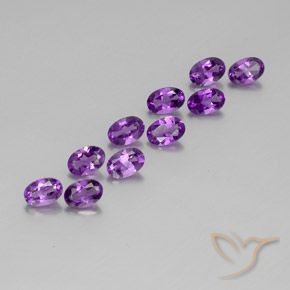 Shop natural 3.80ct Pourpre violacé profond Améthyste gems, ovale, from Brésil at GemSelect. In stock, global shipping!