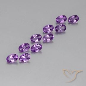 Shop natural 4.09ct Violet violacé Améthyste gems, ovale, from Brésil at GemSelect. In stock, global shipping!