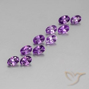 Shop natural 4.01ct Pourpre violacé moyen-foncé Améthyste gems, ovale, from Brésil at GemSelect. In stock, global shipping!