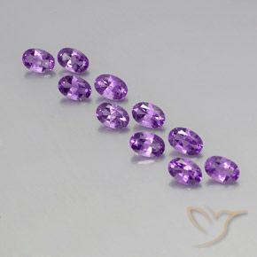 4.15ctw Naturel Violet violacé Améthyste, ovale, VVS-VS