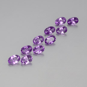 Achetez naturel 3,95ct pourpre violacé profond améthyste gems, coupe ovale, en provenance brésil chez gemselect. en stock, livraison internationale!