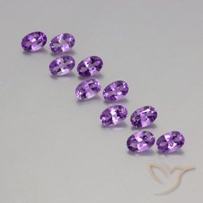 3.82ctw Naturel Violet violacé Améthyste, ovale, VVS-VS