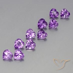 Shop natural 7.39ct Pourpre violacé moyen-foncé Améthyste gems, Cœur, from Brésil at GemSelect. In stock, global shipping!