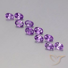 3.97ctw Naturel Violet violacé Améthyste, ovale, VVS-VS
