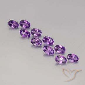 4.11ctw Naturel Violet violacé Améthyste, ovale, VVS-VS
