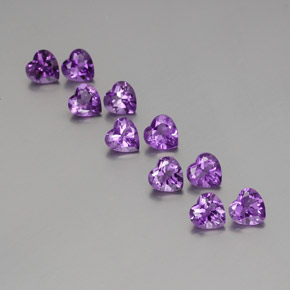 Achetez naturel 6,81ct violet pourpre améthyste gems, forme de coeur, en provenance brésil chez gemselect. en stock, livraison internationale!
