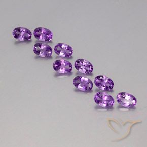 Shop natural 4.12ct Pourpre violacé moyen Améthyste gems, ovale, from Brésil at GemSelect. In stock, global shipping!