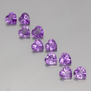 Achetez naturel 6.30ct Violet Rosâtre Améthyste gems, Forme de coeur, En provenance Brésil chez GemSelect. En stock, livraison internationale!