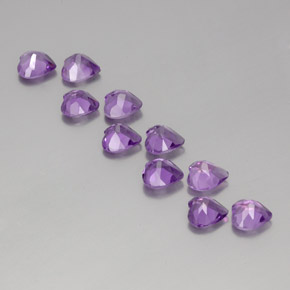 Achetez naturel 6.30ct Violet Rosâtre Améthyste gems, Forme de coeur, En provenance Brésil chez GemSelect. En stock, livraison internationale!