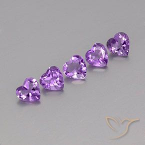 3.39ctw Naturel Violet violacé Améthyste, Cœur, VS