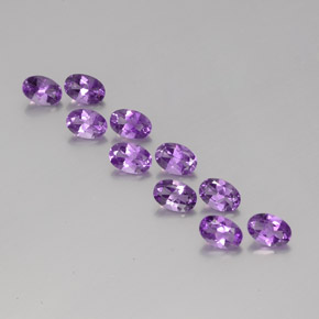 Achetez naturel 3,94ct pourpre violacé moyen améthyste gems, coupe ovale, en provenance brésil chez gemselect. en stock, livraison internationale!