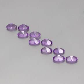 Achetez naturel 3,94ct pourpre violacé moyen améthyste gems, coupe ovale, en provenance brésil chez gemselect. en stock, livraison internationale!