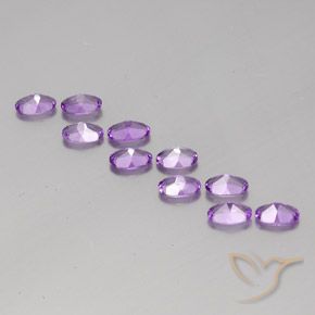 Shop natural 3.64ct Pourpre violacé moyen Améthyste gems, ovale, from Brésil at GemSelect. In stock, global shipping!