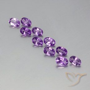 3.81ctw Naturel Pourpre violacé profond Améthyste, ovale, VVS-VS