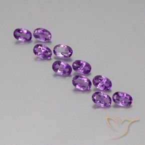 3.88ctw Naturel Violet violacé Améthyste, ovale, VVS-VS