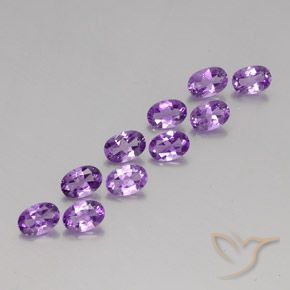 Shop natural 3.84ct Pourpre violacé moyen Améthyste gems, ovale, from Brésil at GemSelect. In stock, global shipping!