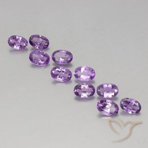 3.79ctw Naturel Pourpre violacé moyen Améthyste, ovale, VVS-VS