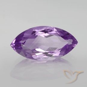 Améthyste Pourpre violacé moyen naturelle Marquise, 6.27 ct, VVS-VS