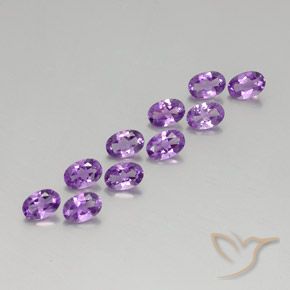 Shop natural 3.82ct Pourpre violacé moyen Améthyste gems, ovale, from Brésil at GemSelect. In stock, global shipping!