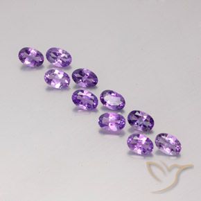 Achetez naturel 3,97ct violet améthyste gems, coupe ovale, en provenance brésil chez gemselect. en stock, livraison internationale!