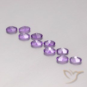 Achetez naturel 3,97ct violet améthyste gems, coupe ovale, en provenance brésil chez gemselect. en stock, livraison internationale!