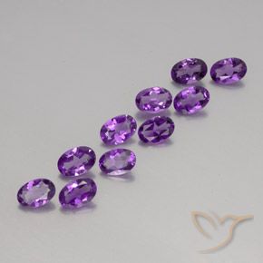 Shop natural 3.86ct Pourpre violacé moyen-foncé Améthyste gems, ovale, from Brésil at GemSelect. In stock, global shipping!