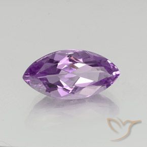 Améthyste Light-Medium Violet naturelle Marquise, 6.40 ct, VVS-VS